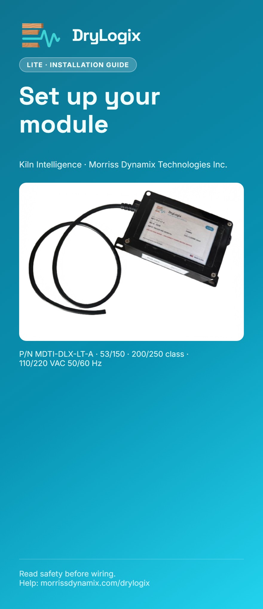 DryLogix Lite installation guide cover